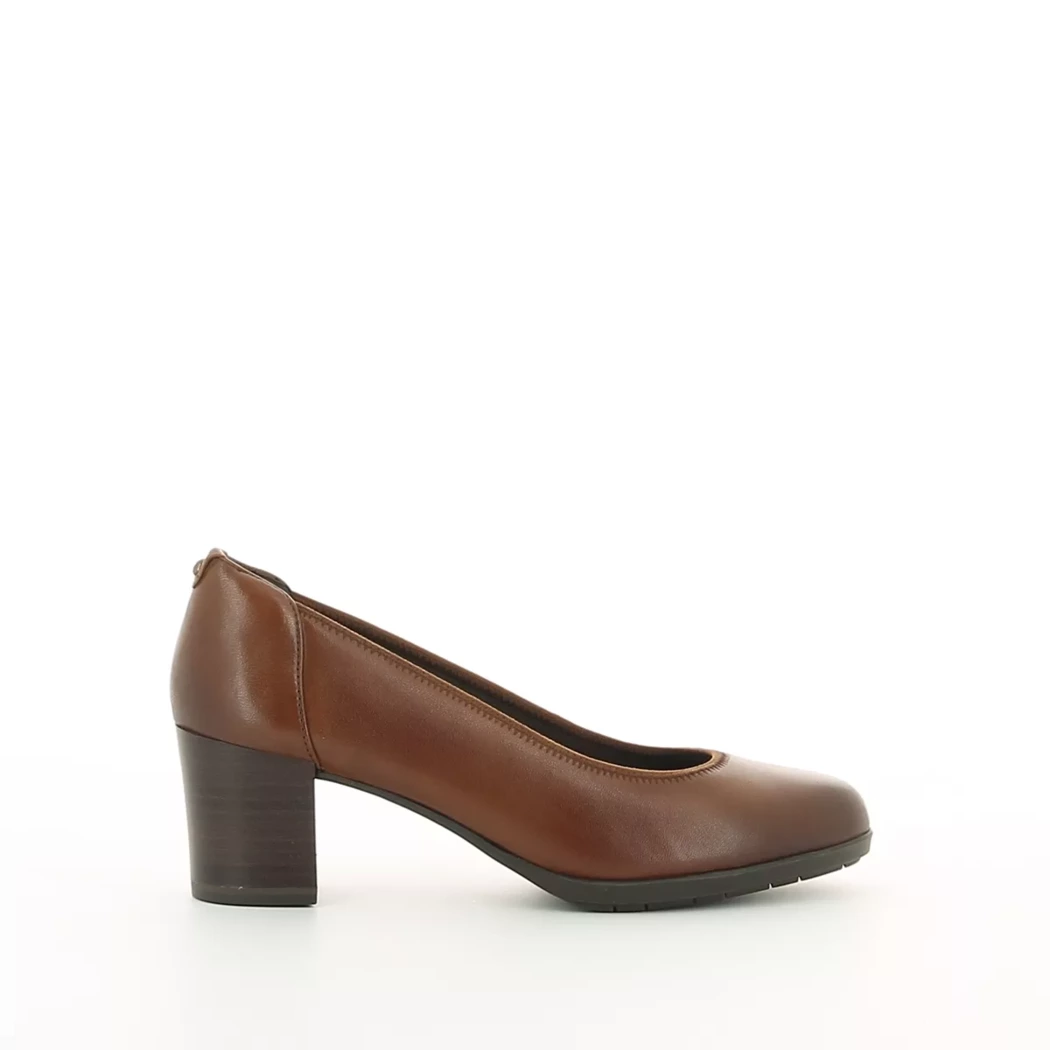 Image (2) de la chaussures Tamaris - Escarpins Cuir naturel / Cognac en Cuir