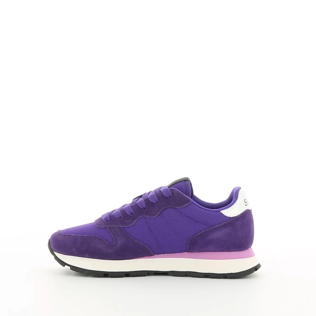 Image (4) de la chaussures Sun68 - Baskets Violet / Lilas en Cuir nubuck