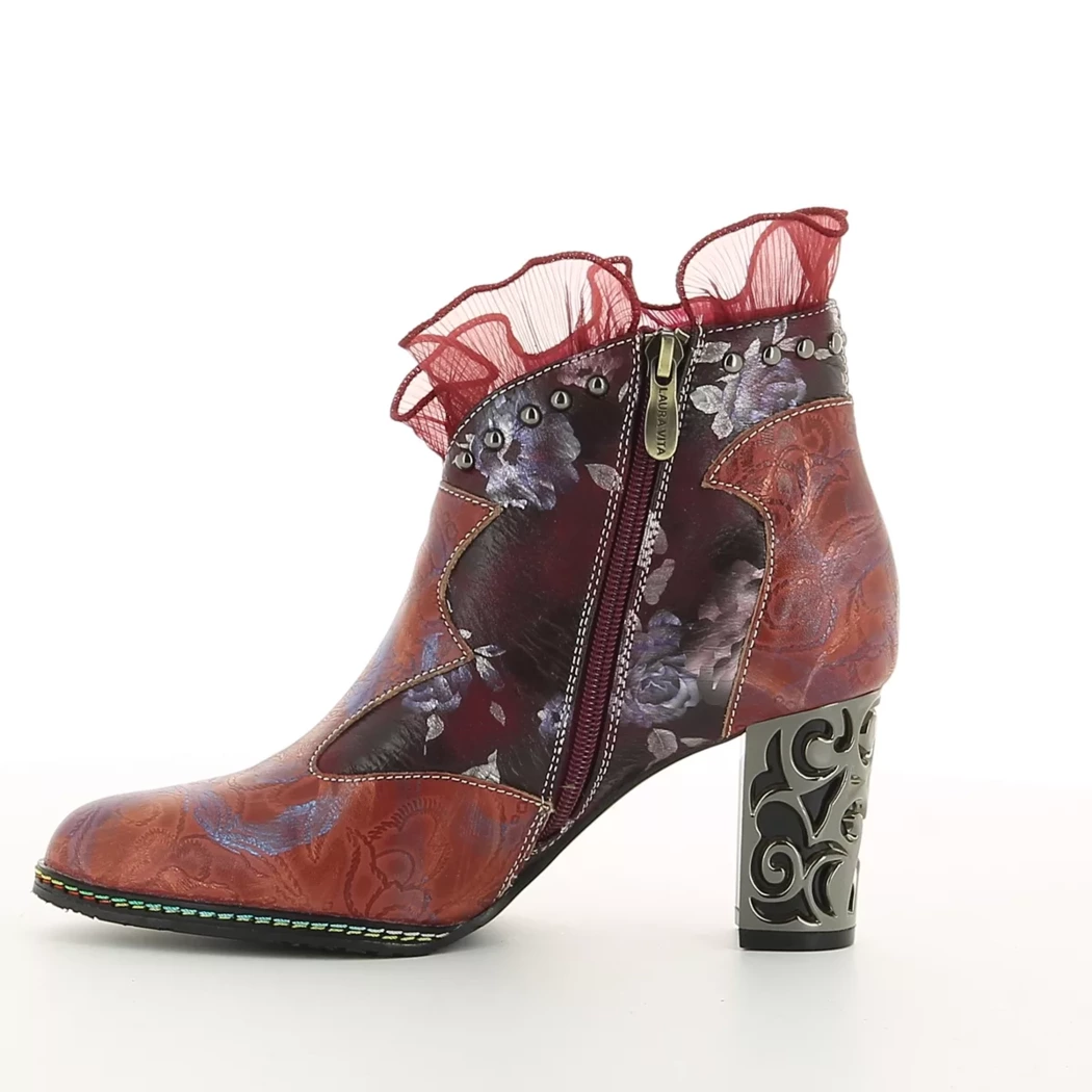 Image (4) de la chaussures Laura Vita - Boots Bordeaux en Cuir