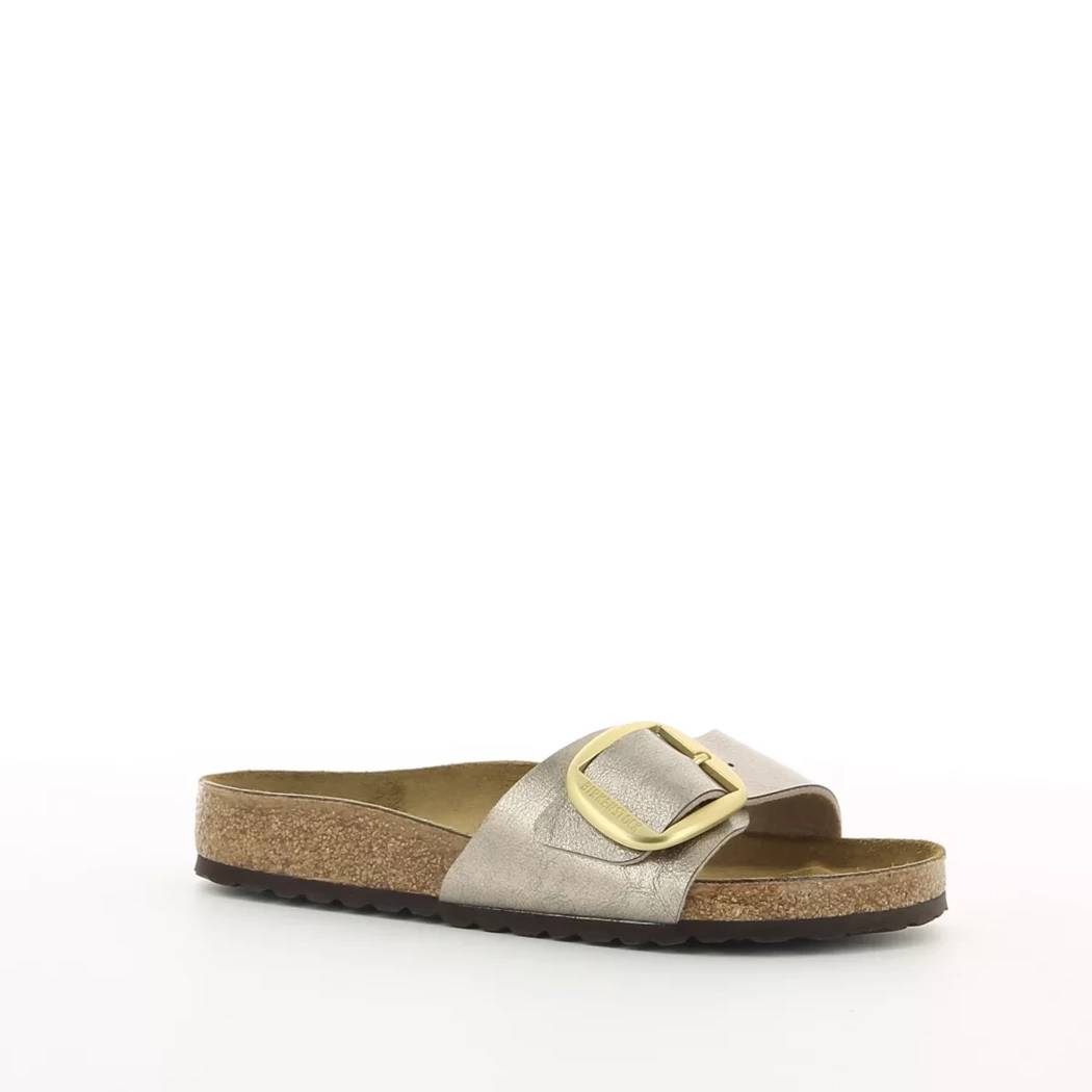 Image (1) de la chaussures Birkenstock - Mules et Sabots Taupe en Cuir synthétique