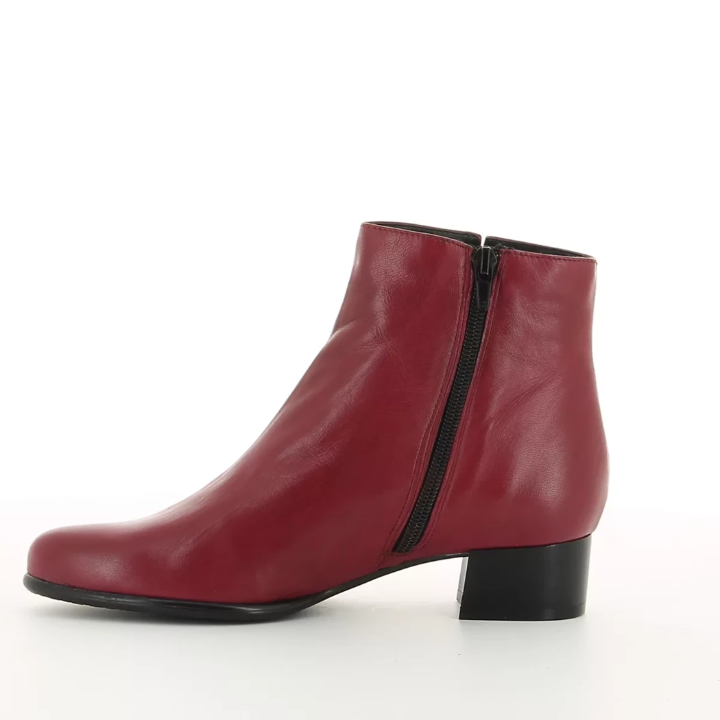 Image (4) de la chaussures Desir de fuite - Boots Rouge en Cuir