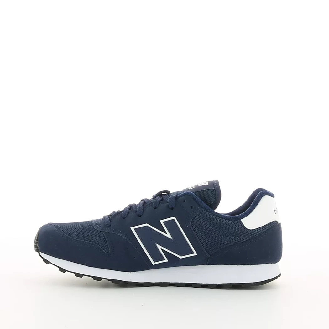 Image (4) de la chaussures New Balance - Baskets Bleu en Cuir nubuck