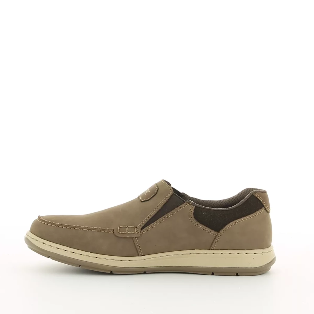 Image (4) de la chaussures Rieker - Mocassins Taupe en Cuir nubuck