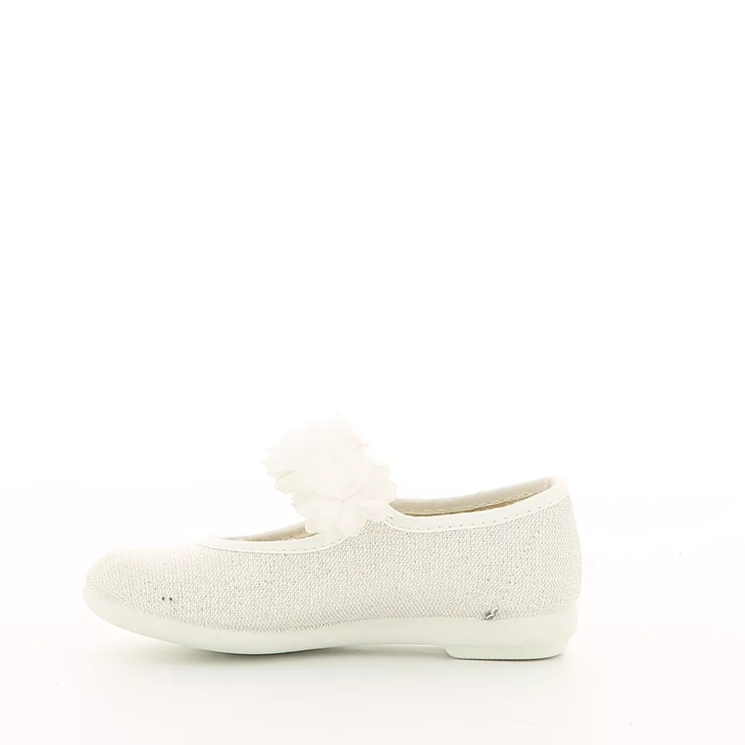 Image (4) de la chaussures Vulladi - Ballerines Blanc en Textile