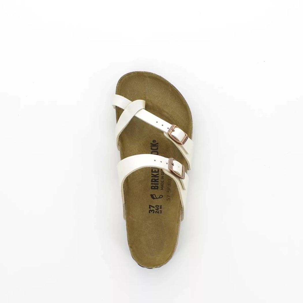 Image (6) de la chaussures Birkenstock - Mules et Sabots Beige en Cuir synthétique