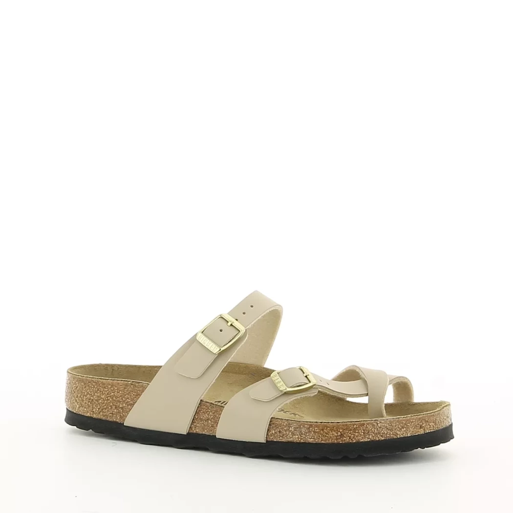 Image (1) de la chaussures Birkenstock - Mules et Sabots Beige en Cuir synthétique