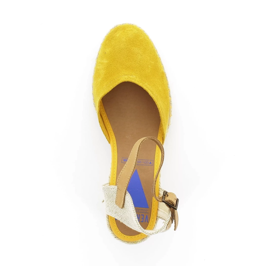 Image (6) de la chaussures Verbenas - Escarpins Jaune en Cuir nubuck