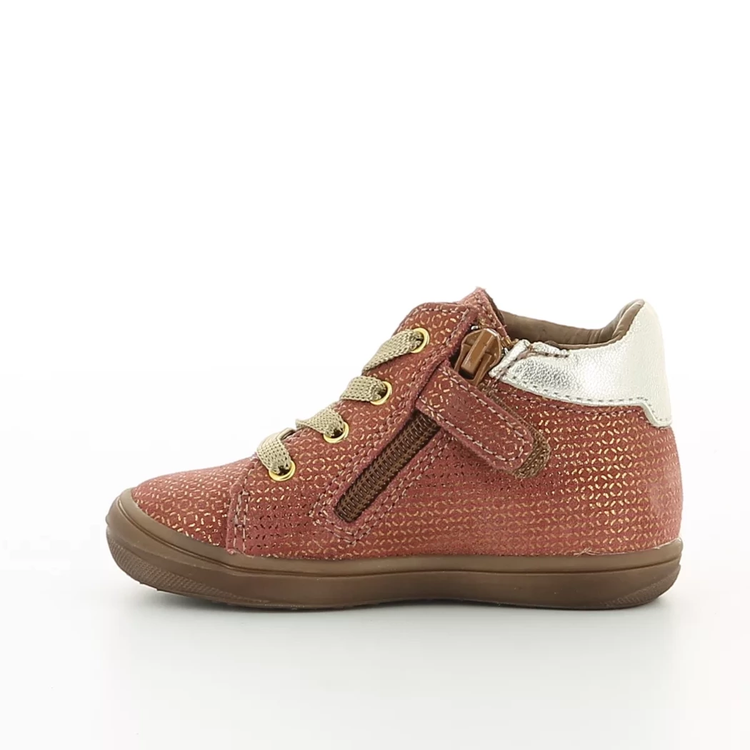 Image (4) de la chaussures Bellamy - Bottines Rose en Cuir nubuck