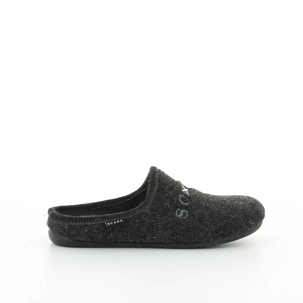 Image (2) de la chaussures Scapa - Pantoufles et Chaussons Gris en Textile