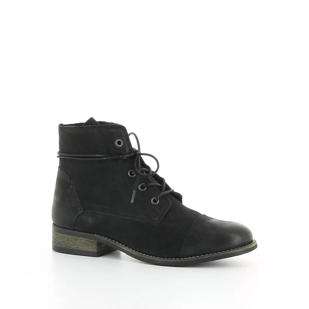 Image (1) de la chaussures PX - Bottines Noir en Cuir nubuck