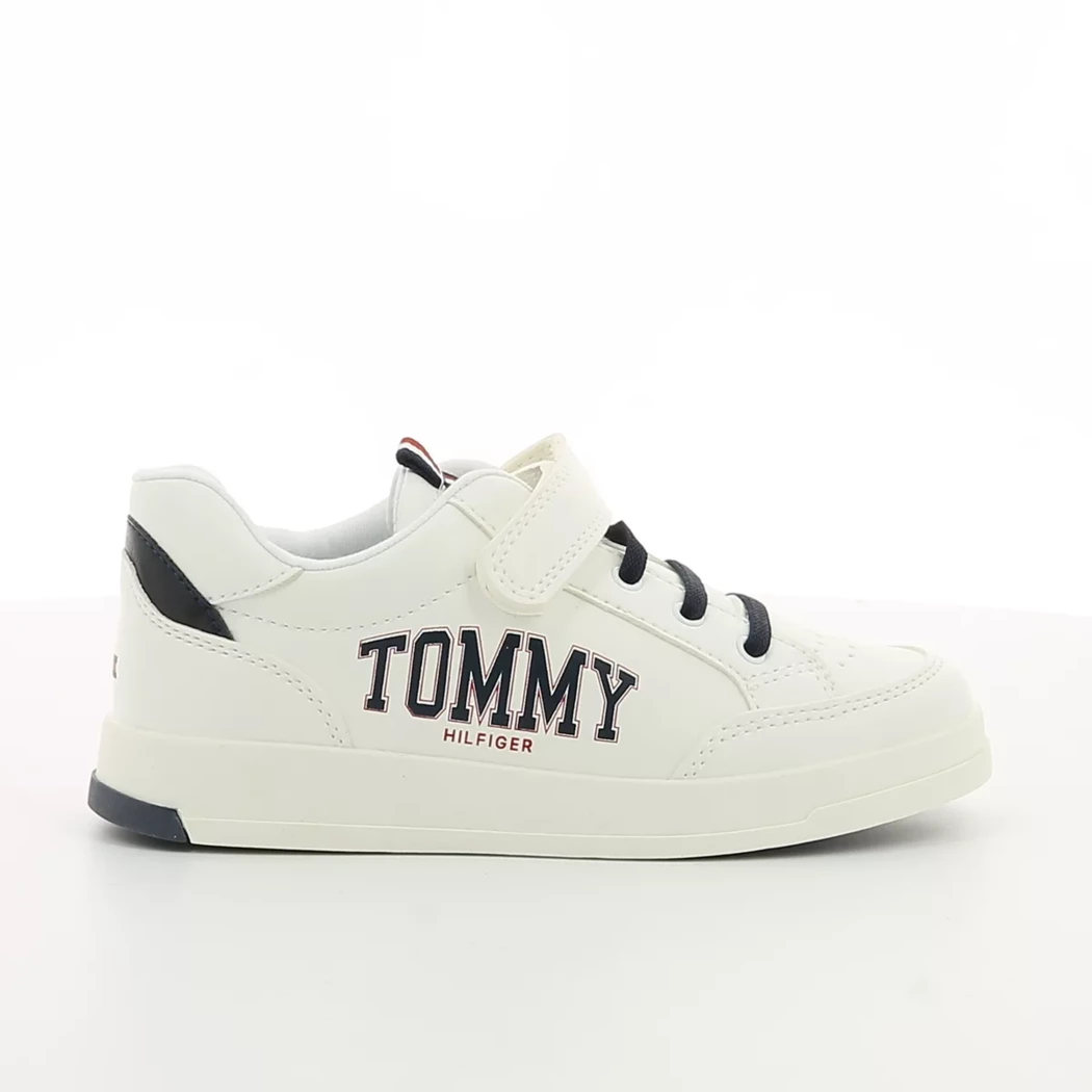 Image (2) de la chaussures Tommy Hilfiger - Baskets Blanc en Cuir synthétique