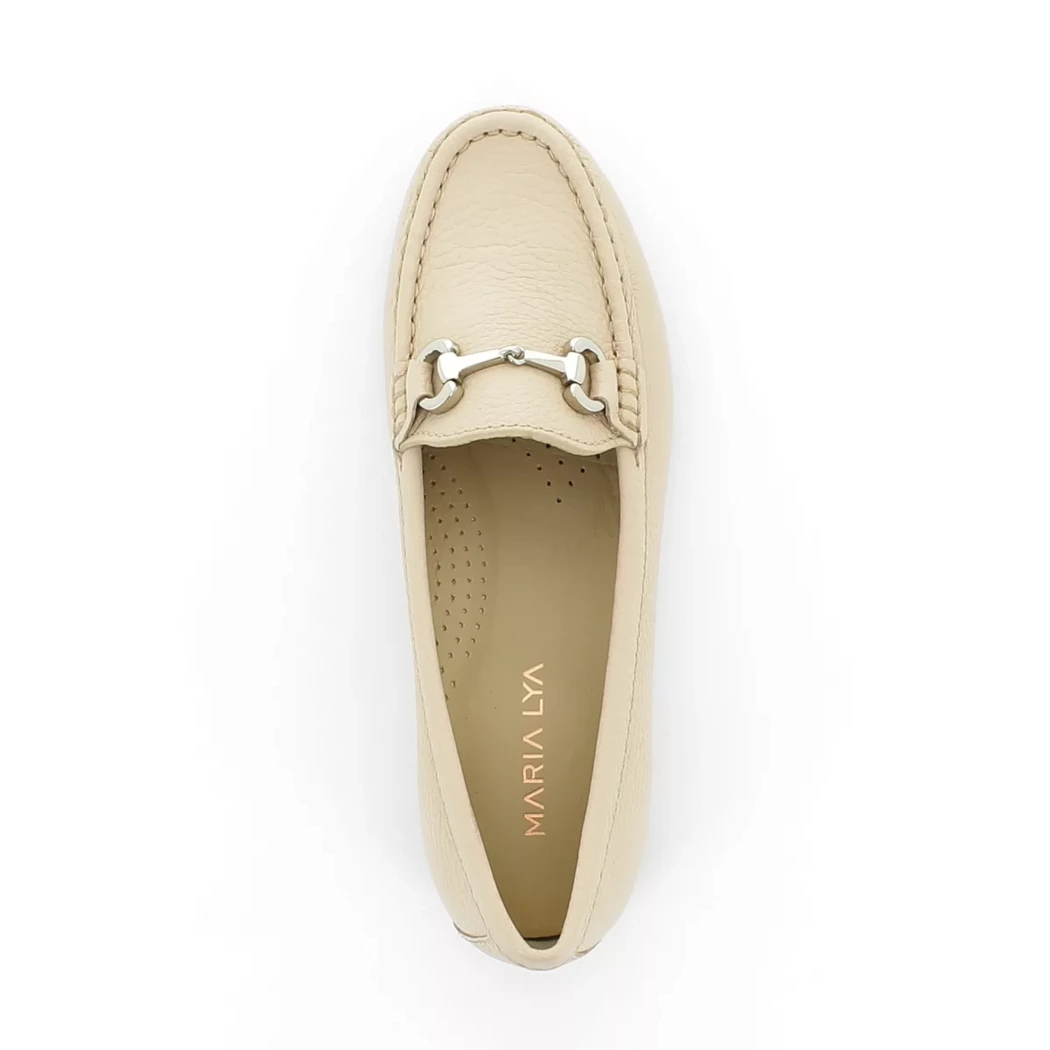 Image (6) de la chaussures Maria Lya - Mocassins Beige en Cuir