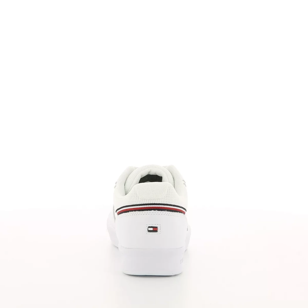 Image (3) de la chaussures Tommy Hilfiger - Baskets Blanc en Cuir et textile