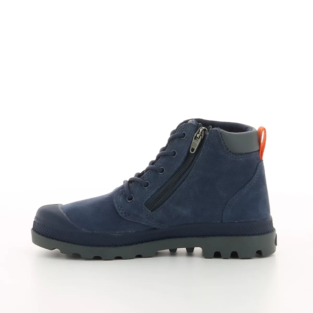 Image (4) de la chaussures Palladium - Bottines Bleu en Cuir nubuck