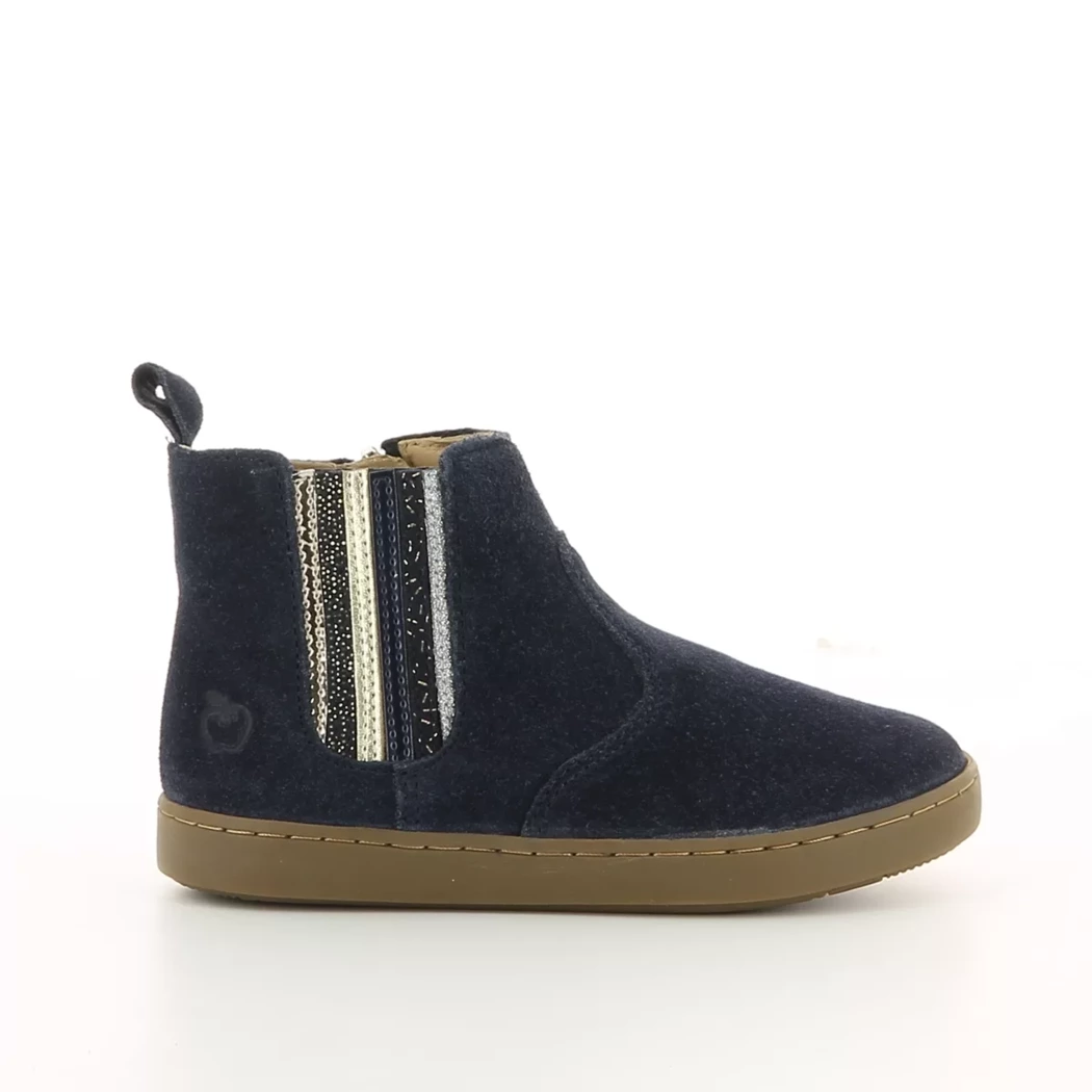 Image (2) de la chaussures Shoo pom - Boots Bleu en Cuir nubuck