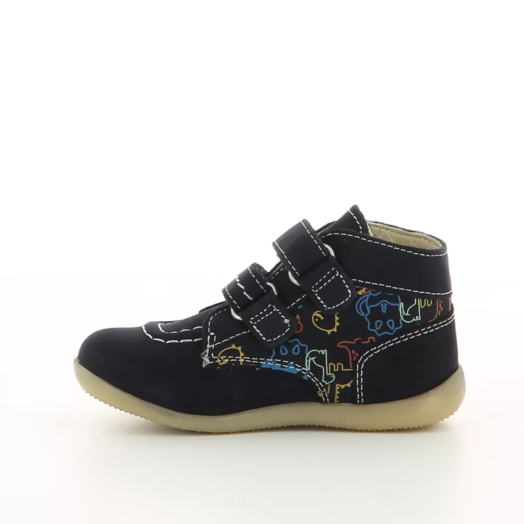 Image (4) de la chaussures Kickers - Bottines Bleu en Cuir nubuck