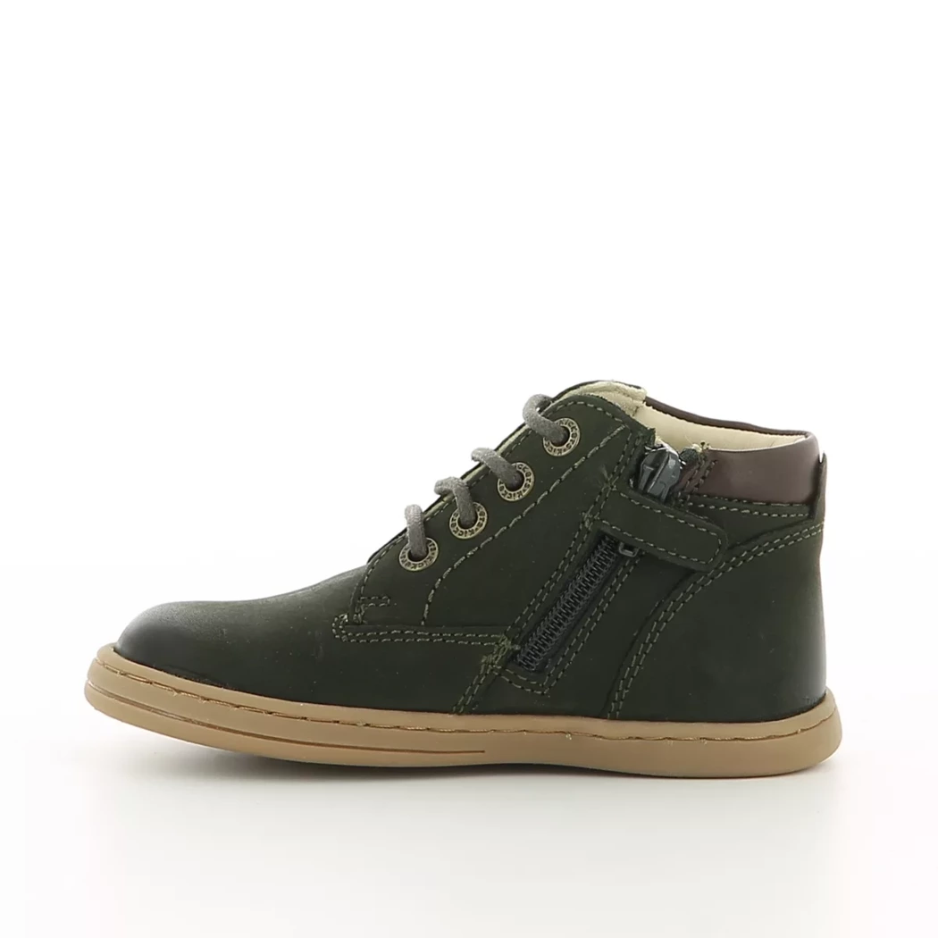 Image (4) de la chaussures Kickers - Bottines Vert en Cuir nubuck