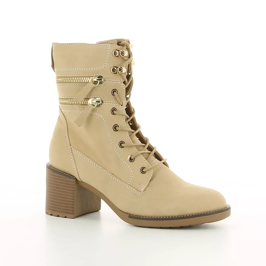 Image (1) de la chaussures Regarde le ciel - Bottines Beige en Cuir nubuck