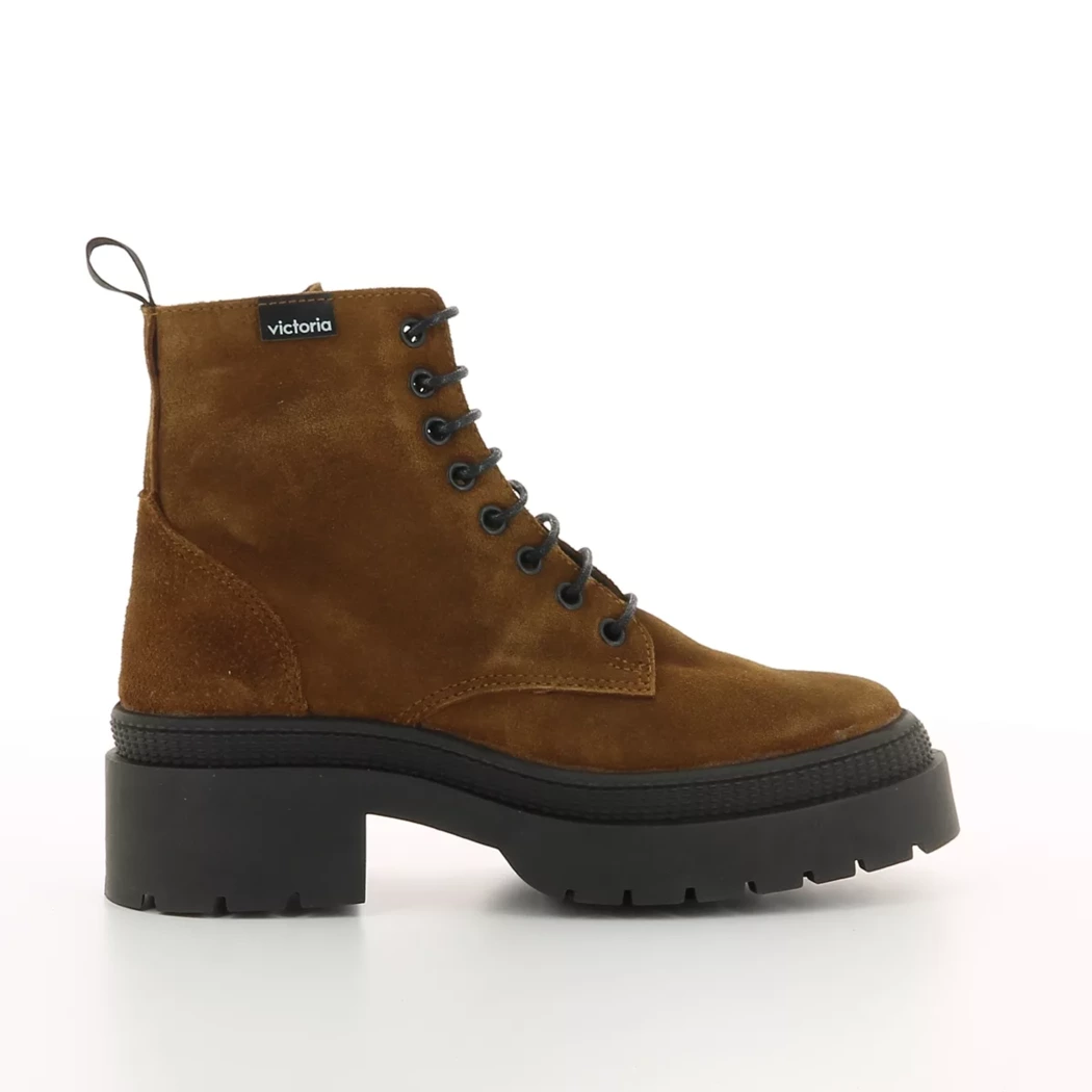 Image (2) de la chaussures Victoria - Bottines Cuir naturel / Cognac en Cuir nubuck