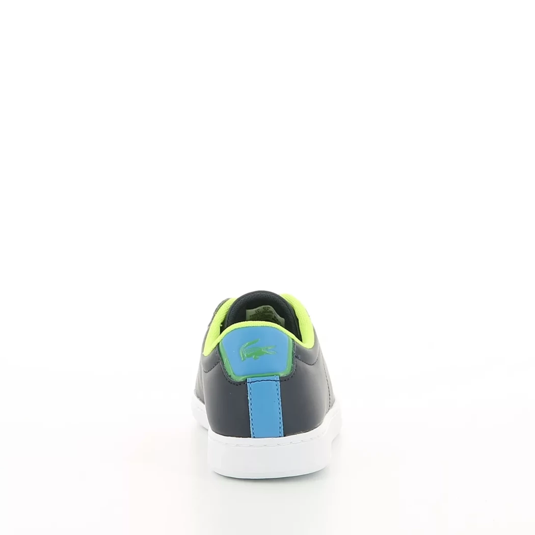 Image (3) de la chaussures Lacoste - Baskets Bleu en Cuir synthétique