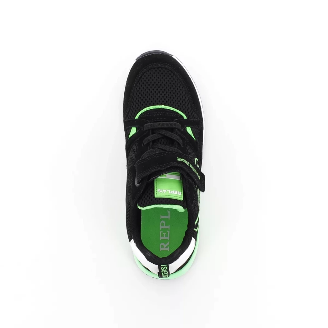 Image (6) de la chaussures Replay - Baskets Noir en Cuir nubuck
