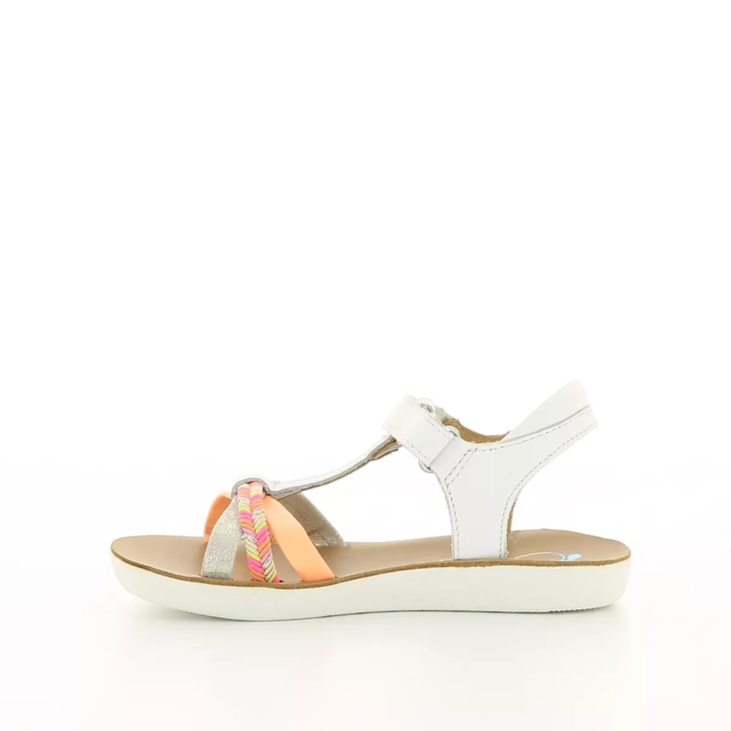 Image (4) de la chaussures Shoo pom - Sandales et Nu-Pieds Blanc en Cuir