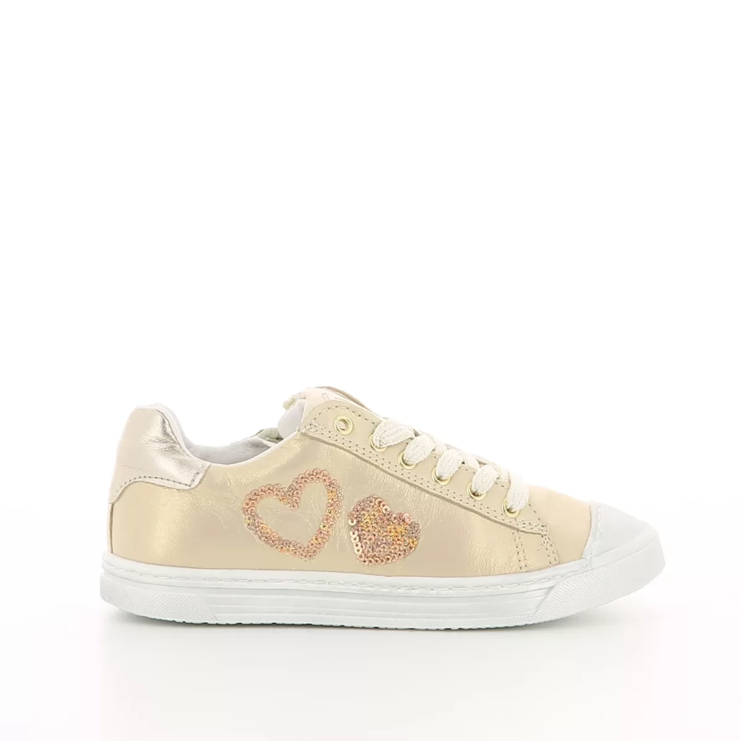 Image (2) de la chaussures Little David - Baskets Beige en Cuir