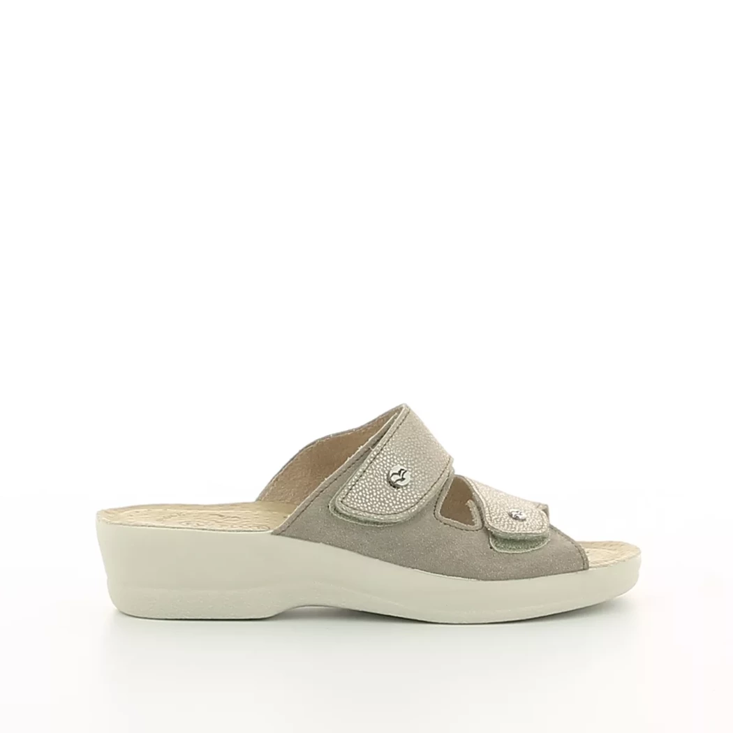 Image (2) de la chaussures Fly Flot - Mules et Sabots Taupe en Cuir nubuck