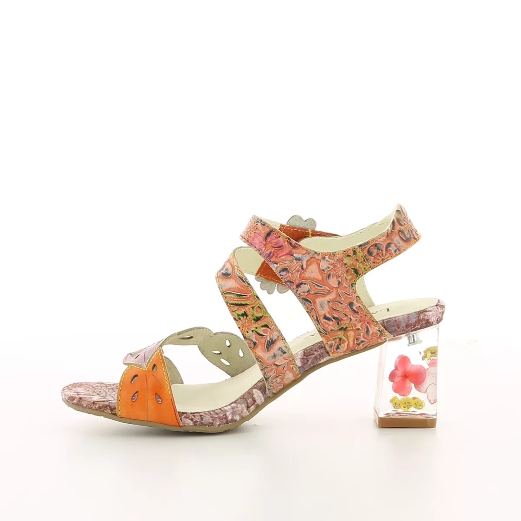 Image (4) de la chaussures Laura Vita - Sandales et Nu-Pieds Multicolore en Cuir