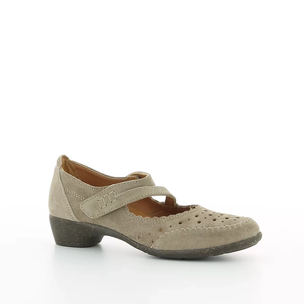 Image (1) de la chaussures Sens - Escarpins Taupe en Cuir nubuck