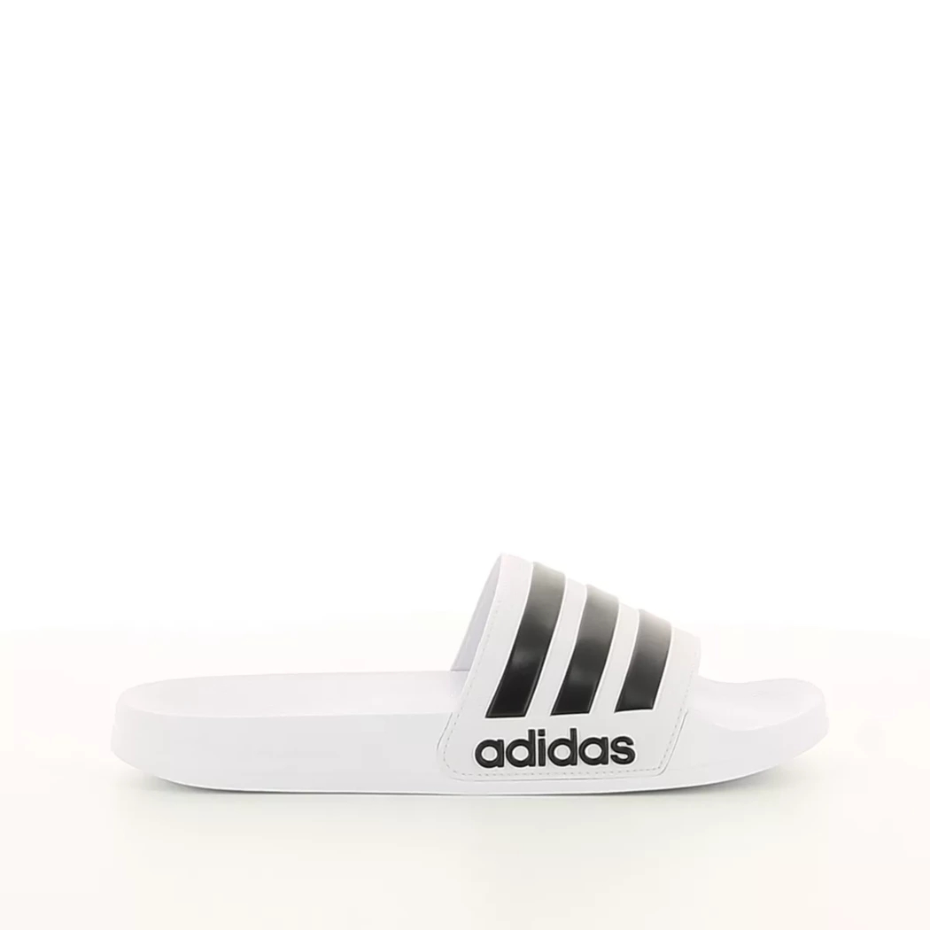 Image (2) de la chaussures Adidas - Tongs et Plage Blanc en Caoutchouc