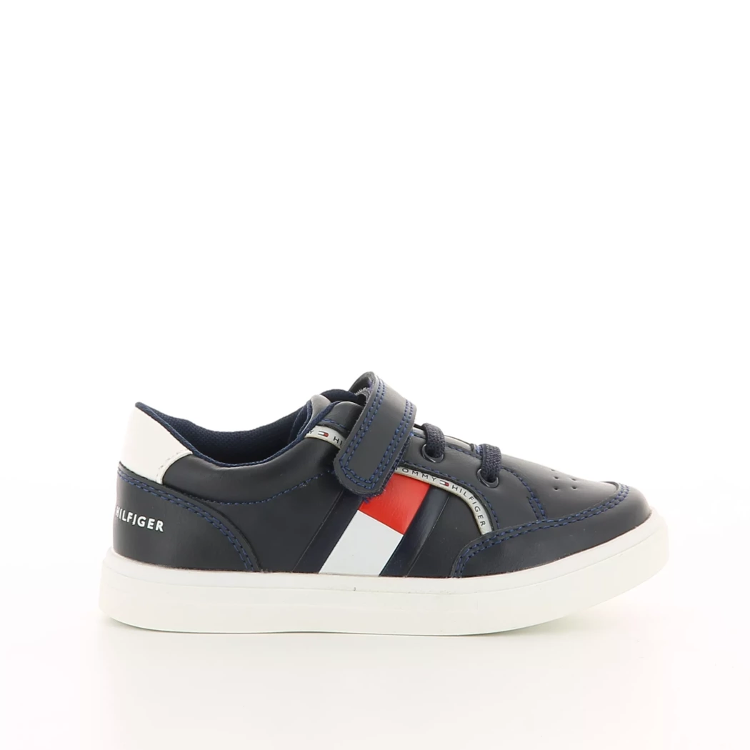 Image (2) de la chaussures Tommy Hilfiger - Baskets Bleu en Cuir synthétique