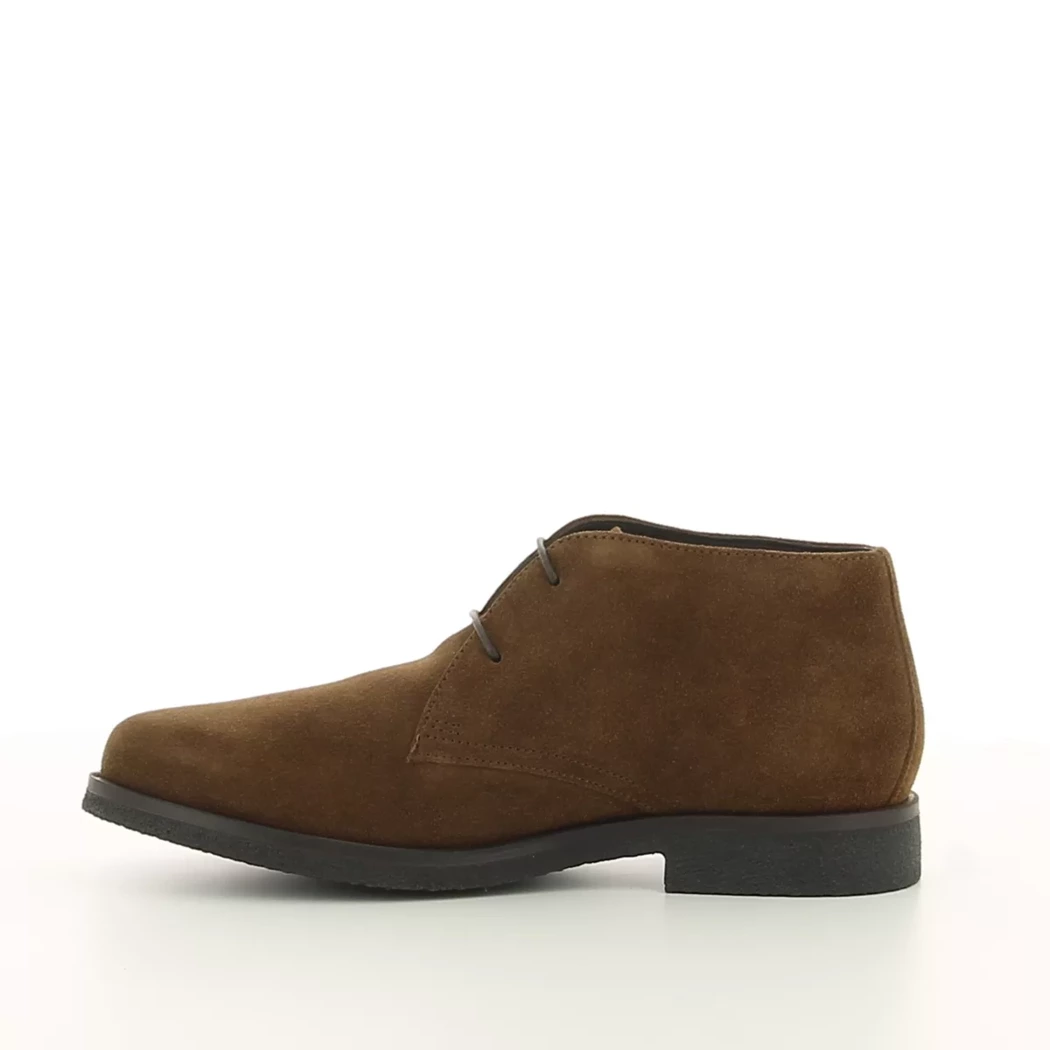 Image (4) de la chaussures Geox - Bottines Cuir naturel / Cognac en Cuir nubuck