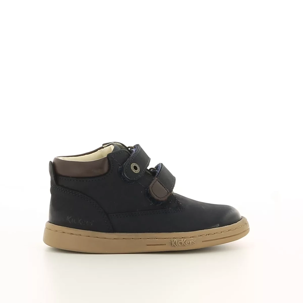 Image (2) de la chaussures Kickers - Bottines Bleu en Cuir nubuck