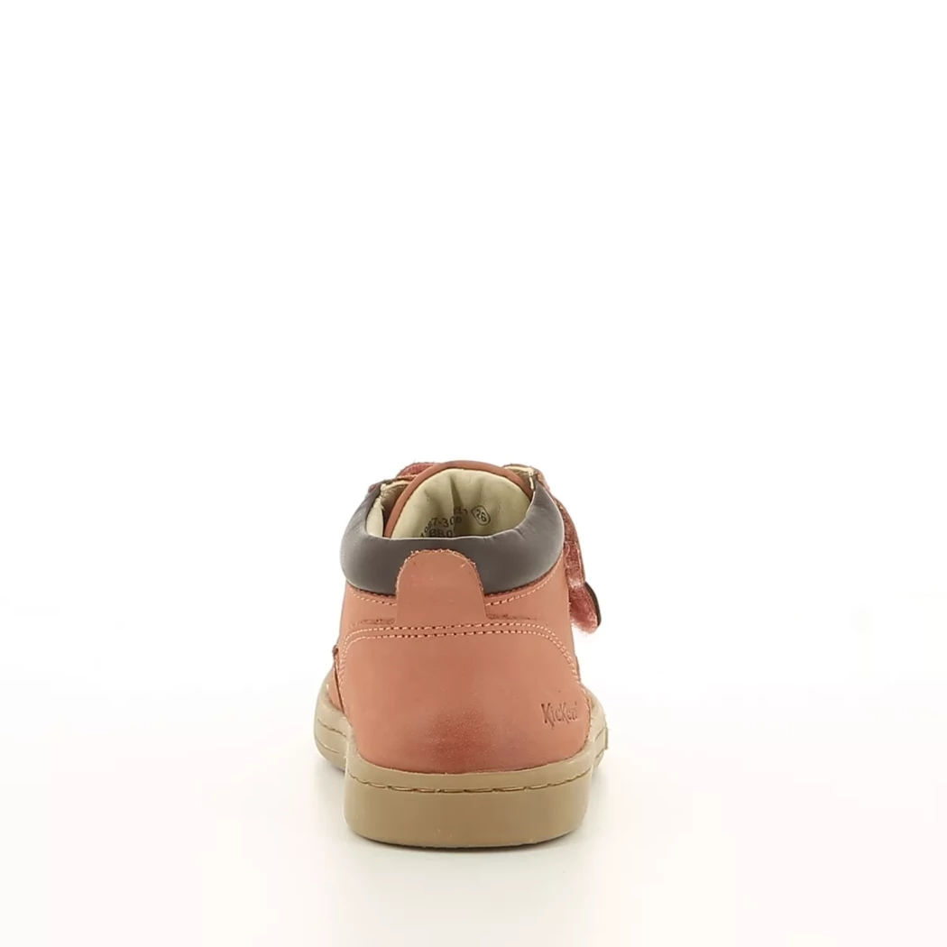 Image (3) de la chaussures Kickers - Bottines Rose en Cuir nubuck