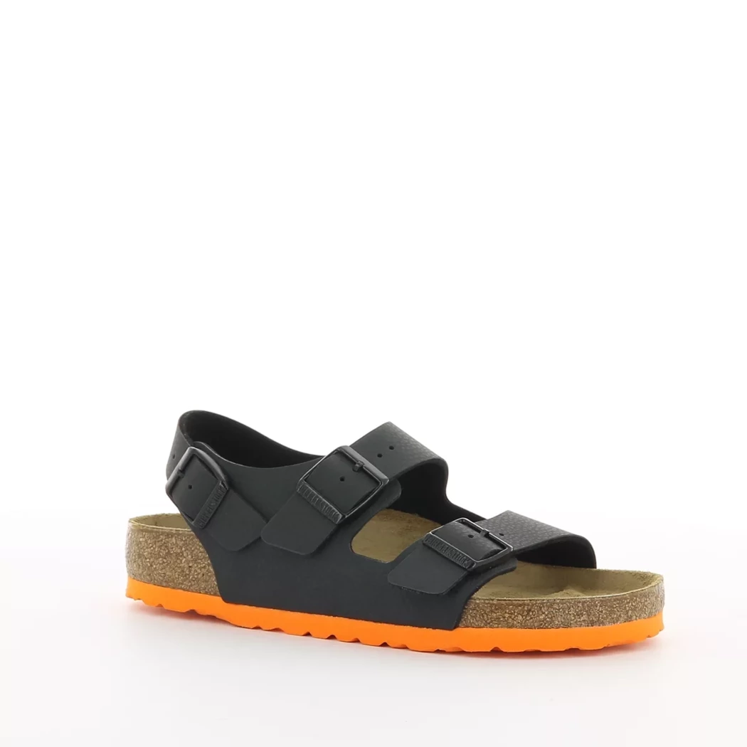 Image (1) de la chaussures Birkenstock - Sandales et Nu-Pieds Noir en Cuir synthétique