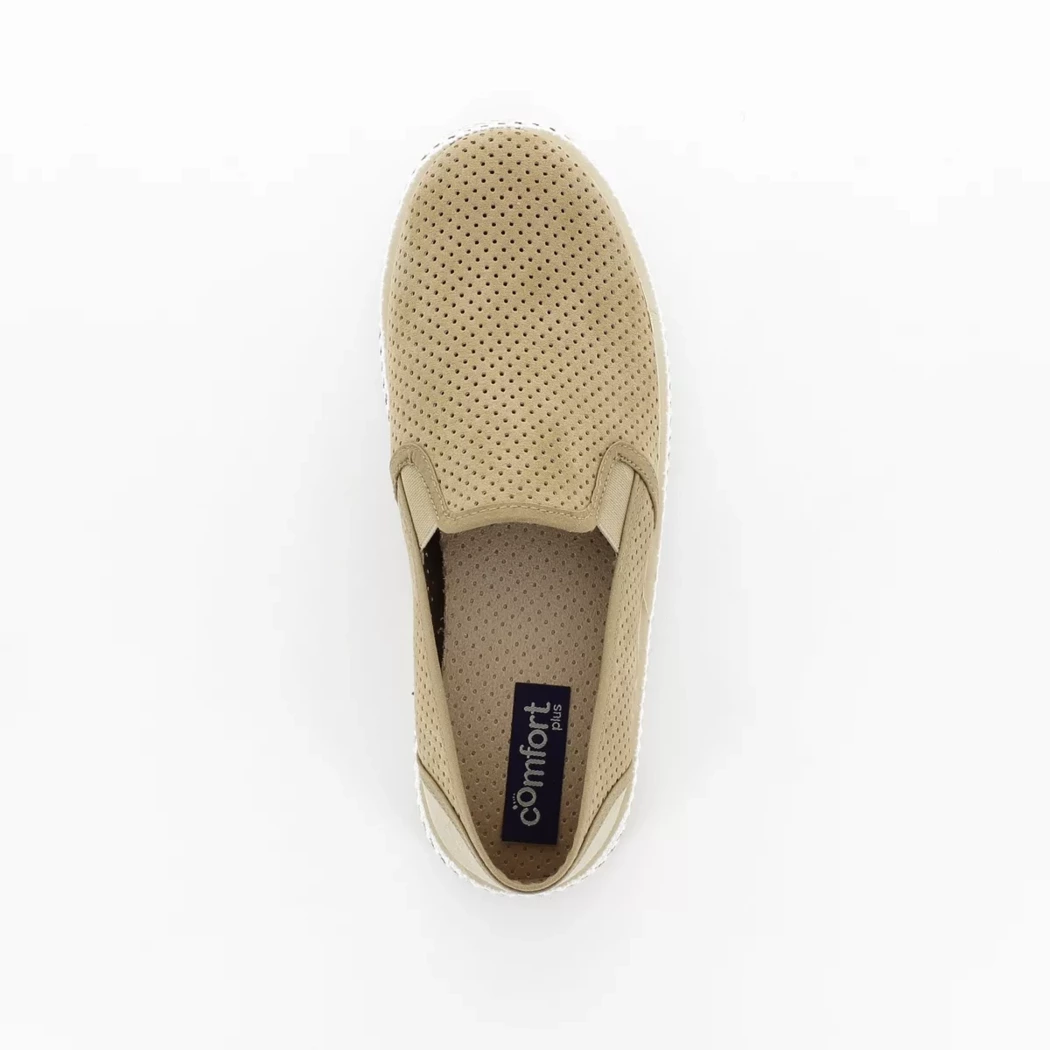 Image (6) de la chaussures Comfort Plus - Mocassins Taupe en Cuir nubuck