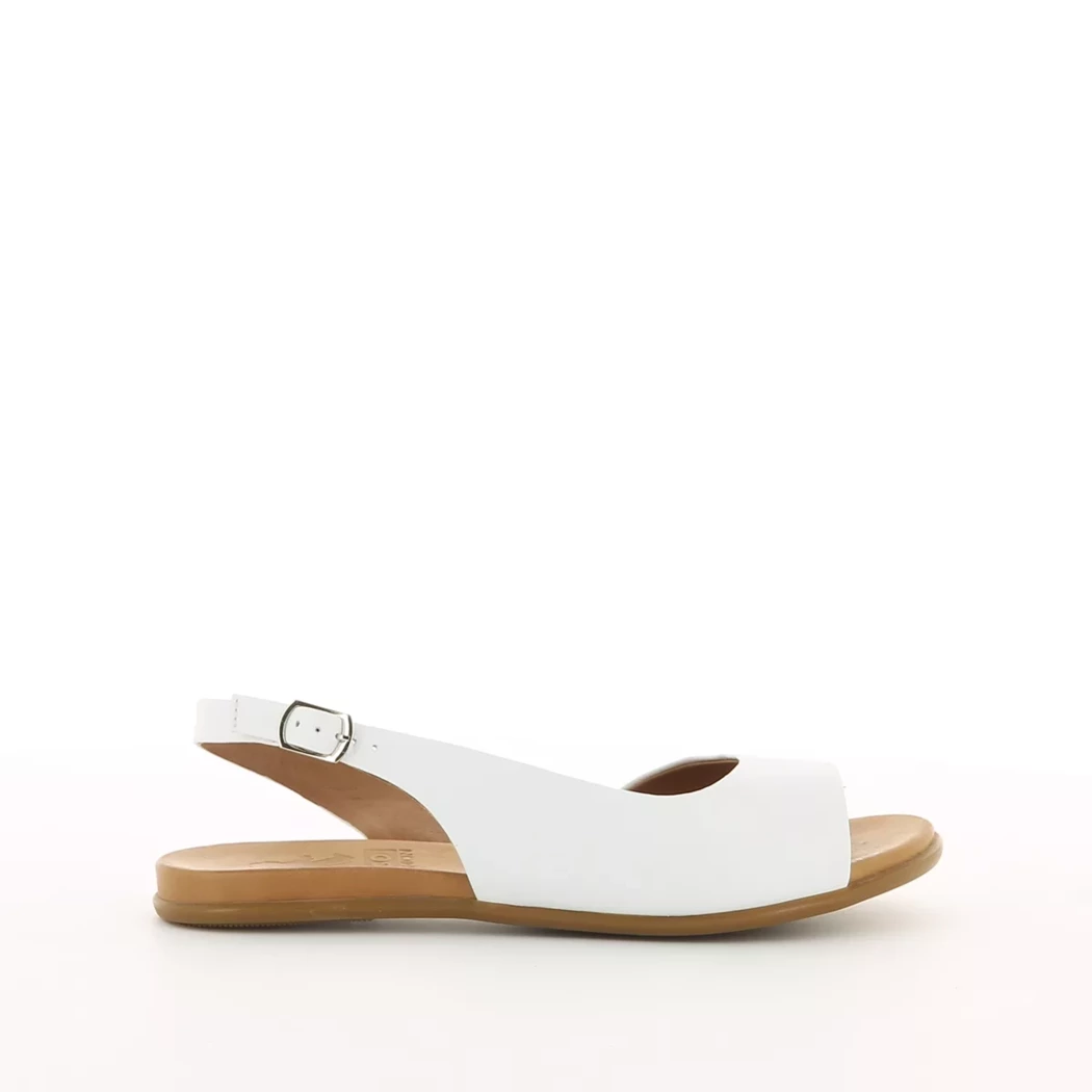 Image (2) de la chaussures 2 Go - Sandales et Nu-Pieds Blanc en Cuir