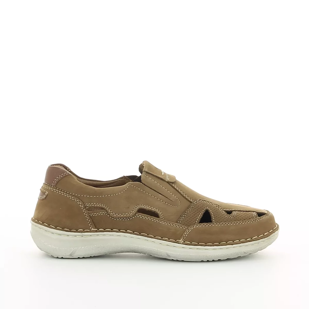 Image (2) de la chaussures Josef Seibel - Mocassins Taupe en Cuir nubuck