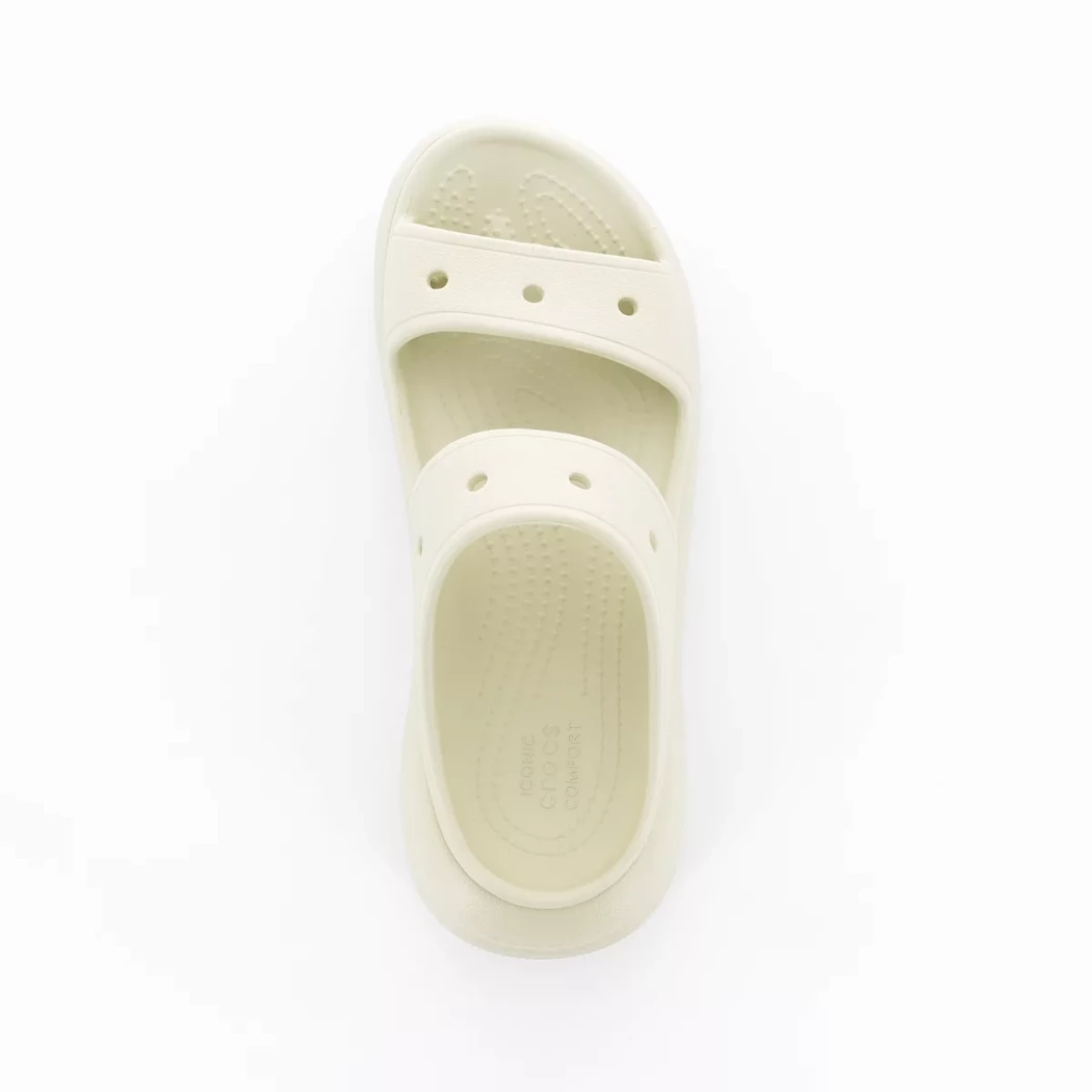 Image (6) de la chaussures Crocs - Mules et Sabots Beige en Caoutchouc