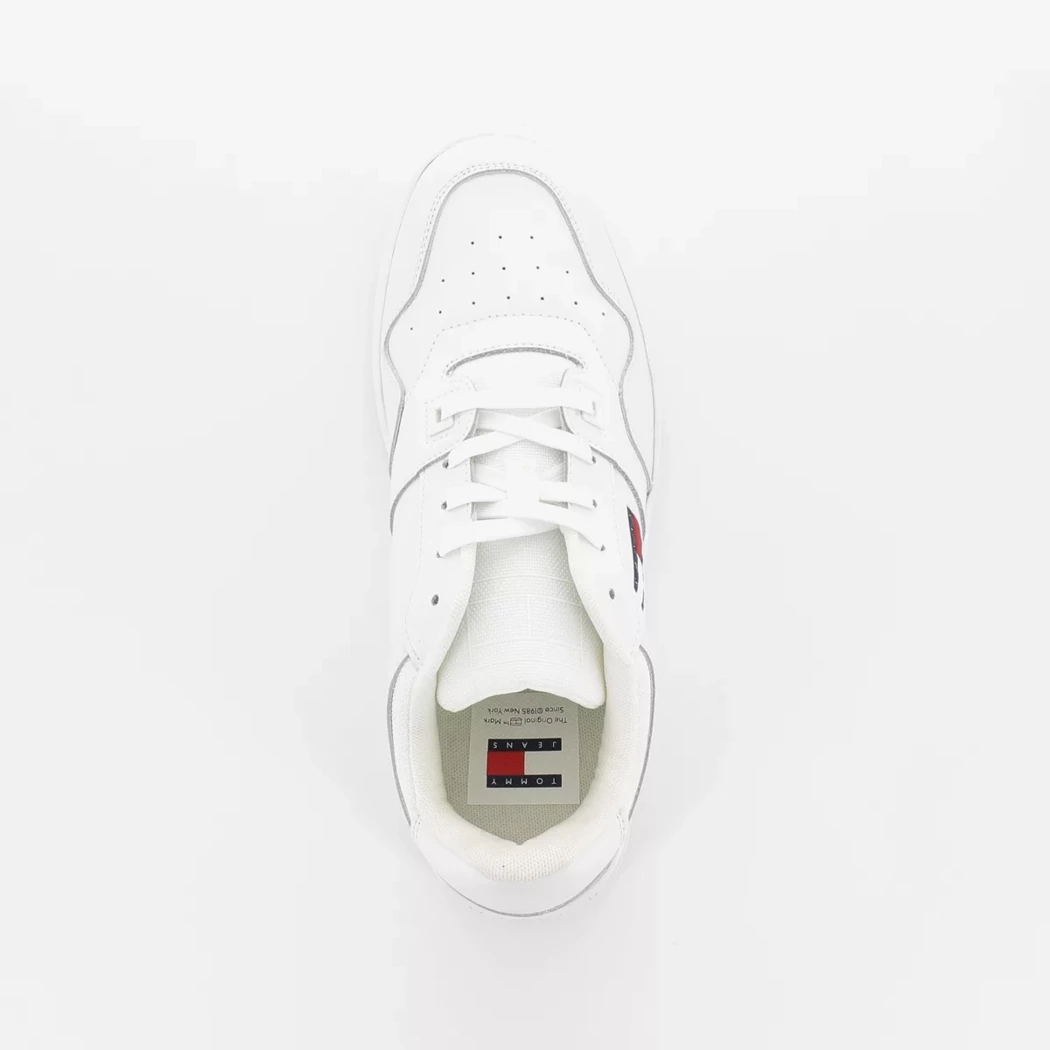 Image (6) de la chaussures Tommy jeans - Baskets Blanc en Cuir