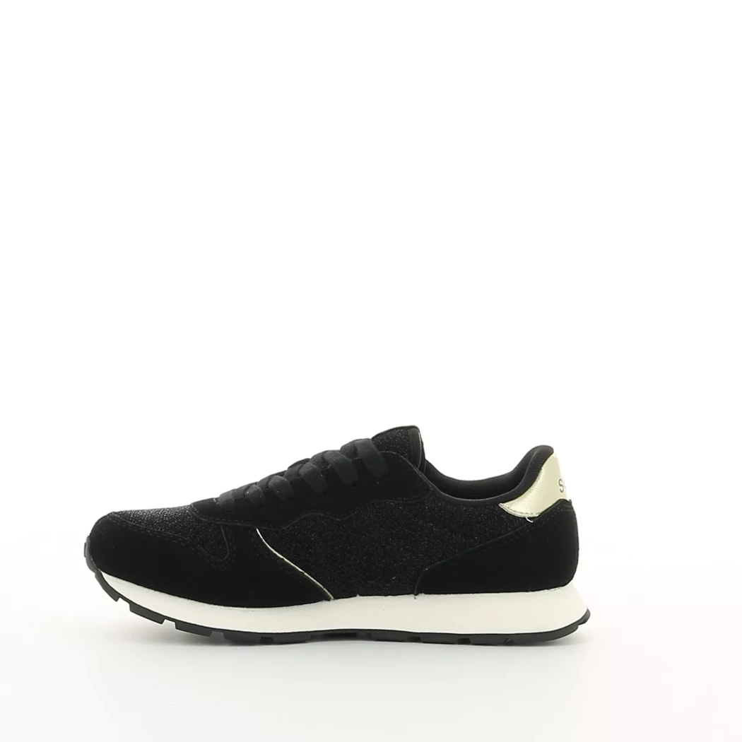 Image (4) de la chaussures Sun68 - Baskets Noir en Cuir nubuck