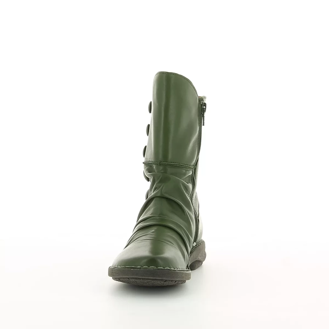 Image (5) de la chaussures Miz Mooz - Boots Vert en Cuir