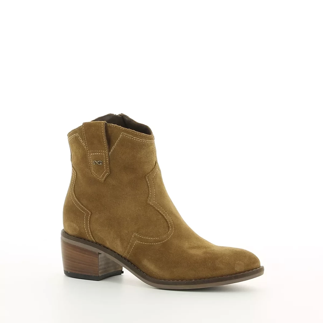 Image (1) de la chaussures Nero Giardini - Boots Cuir naturel / Cognac en Cuir nubuck