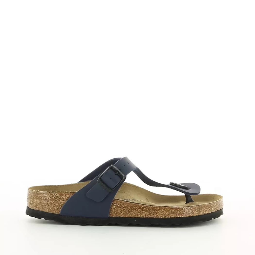 Image (2) de la chaussures Birkenstock - Mules et Sabots Bleu en Cuir synthétique