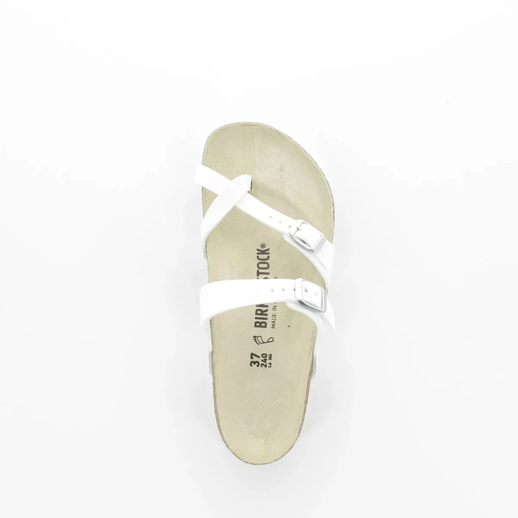 Image (6) de la chaussures Birkenstock - Mules et Sabots Blanc en Cuir synthétique