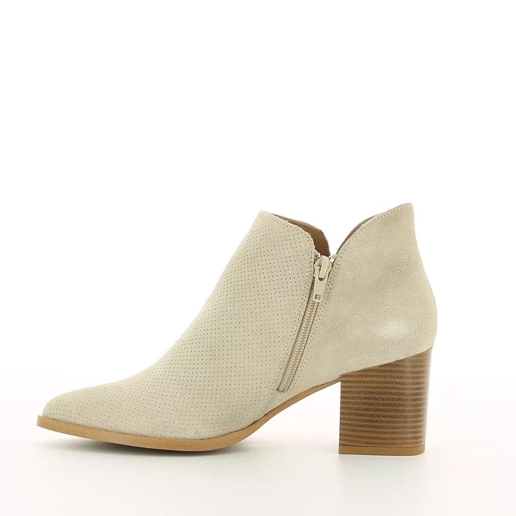 Image (4) de la chaussures Fleur de Safran - Boots Beige en Cuir nubuck