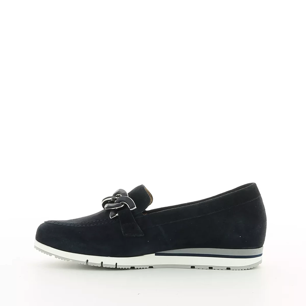 Image (4) de la chaussures Gabor. - Mocassins Bleu en Cuir nubuck