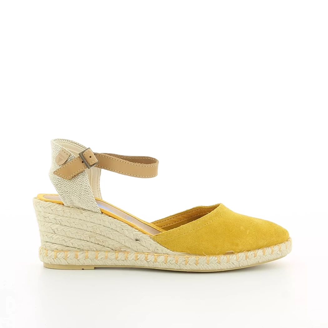 Image (2) de la chaussures Verbenas - Escarpins Jaune en Cuir nubuck