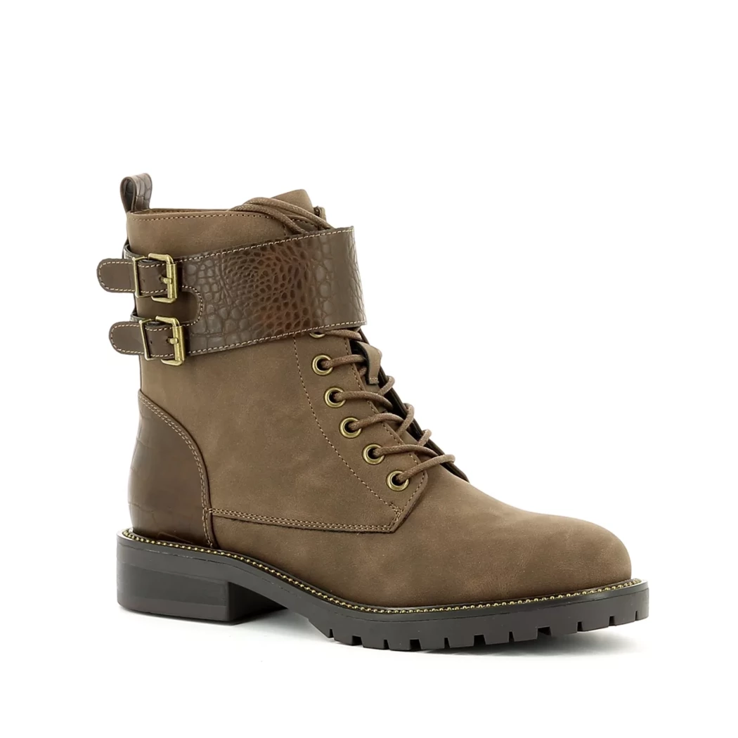 Image (1) de la chaussures Poelman - Bottines Marron en Cuir